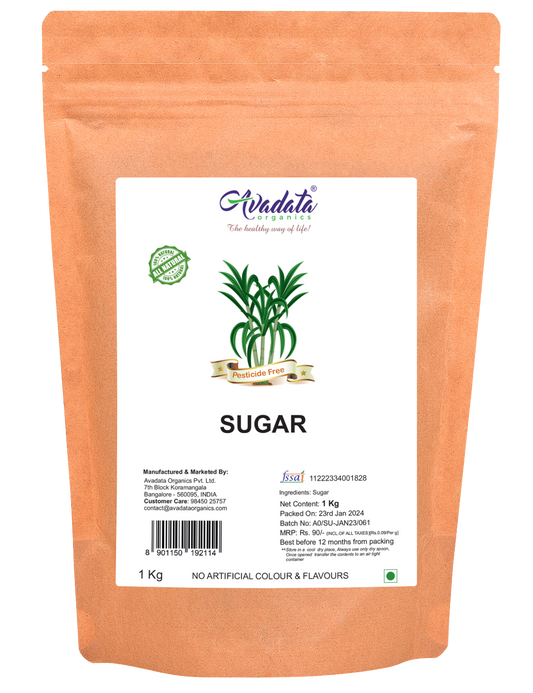 Avadata Organics Sugar Sulphur-Free | Pure, Natural, & Chemical-Free Sweetener