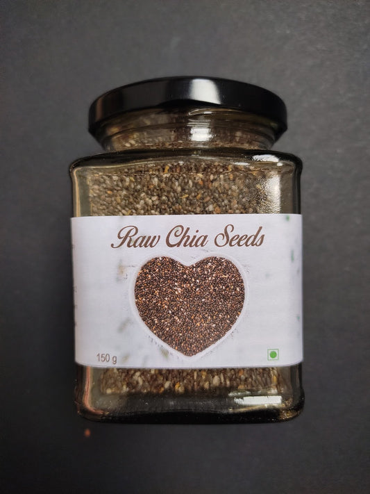 Avadata Organics Raw Chia Seeds – Superfood rich in omega-3, fiber & protein for heart health & digestion.
