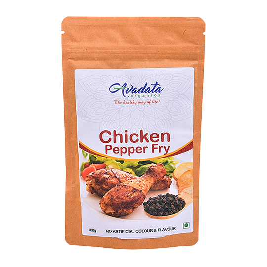 Chicken Pepper Fry Mix, Black Pepper Chicken Spice Blend, Indian Spicy Chicken Masala, South Indian Chicken Masala, Traditional Pepper Chicken Seasoning, Low-Calorie Chicken Spice