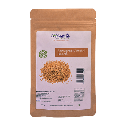 Avadata Organics Whole Fenugreek – Premium, nutrient-rich, and perfect for cooking, spice blends, and Ayurvedic remedies