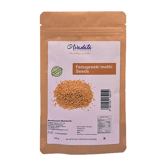Avadata Organics Whole Fenugreek – Premium, nutrient-rich, and perfect for cooking, spice blends, and Ayurvedic remedies