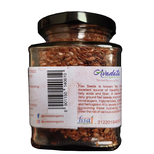 Avadata Organics Raw Flax Seeds – Omega-3-rich superfood for heart health, digestion & sustained energy