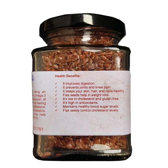 Avadata Organics Raw Flax Seeds – Omega-3-rich superfood for heart health, digestion & sustained energy