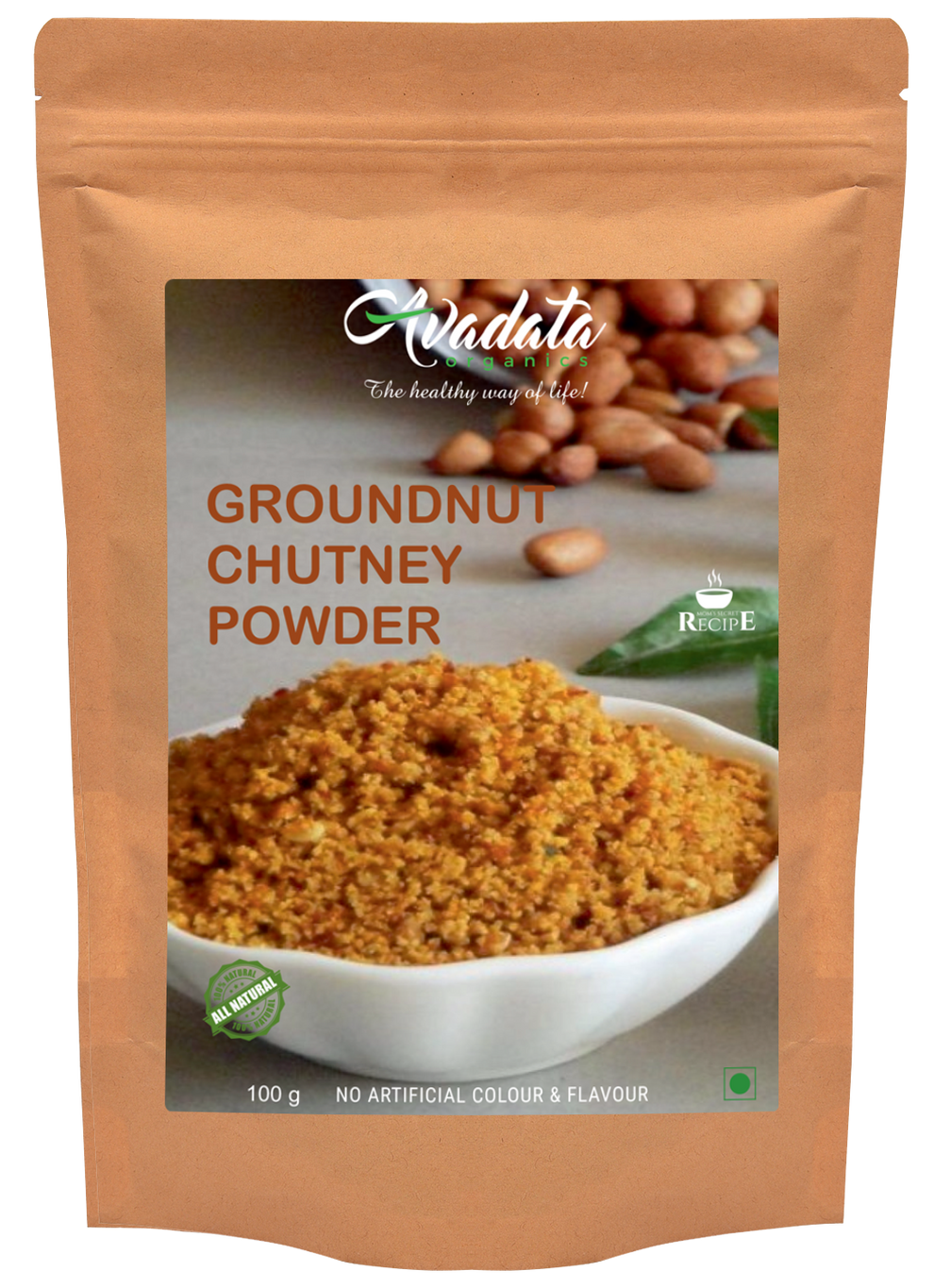 Groundnut Chutney Powder 100 g – Avadata Organics