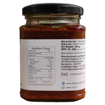 Avaleha Lime Pickle 250 g
