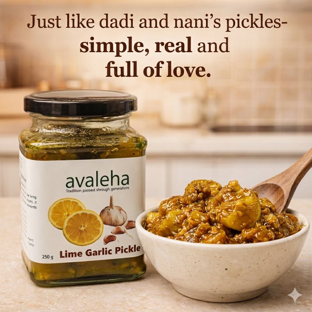 Avaleha Lime Garlic Pickle 250 g